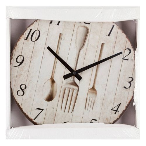 Pendule Murale En Bois D 28 Cm