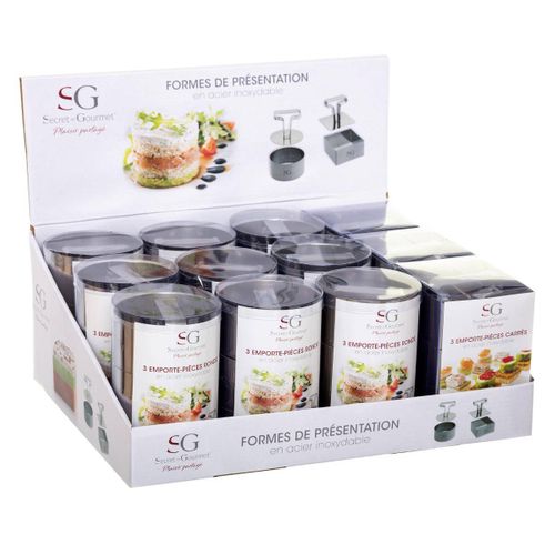 Lot De 3 Formes Rondes/carrées