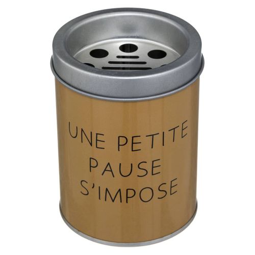 Cendrier En Métal Avec Message D 7,5 Cm
