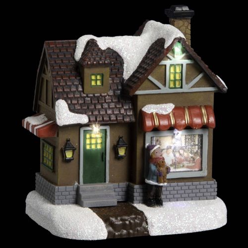 Village De Noël Lumineux Boutique Éclairée