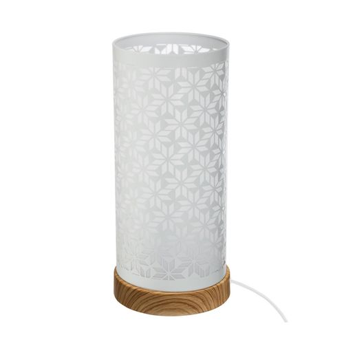 Lampe à Poser Tactile En Métal Ajouré H 28 Cm