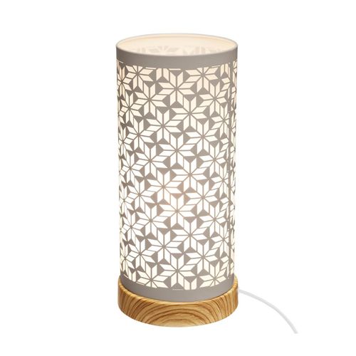 Lampe à Poser Tactile En Métal Ajouré H 28 Cm