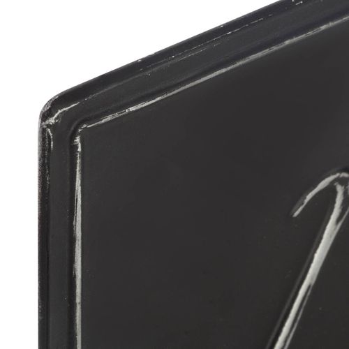 Décoration Murale En Métal Vieilli Et Rétro Texte En Relief 78 X 18 Cm