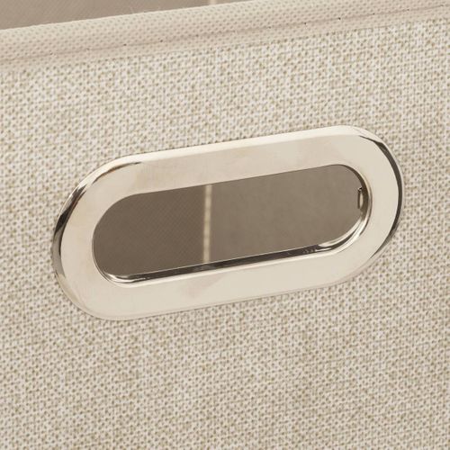 Boîte De Rangement Beige Chiné 31 X 31 Cm