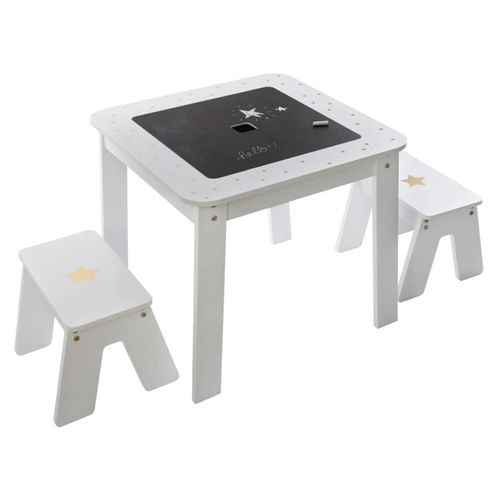 Table De Jeux Et 2 Tabourets Pour Enfant