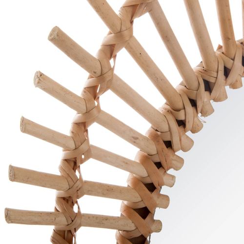 Miroir Mural En Rotin 43 X 58 Cm