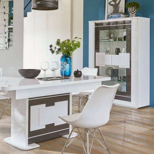 Pomme céramique H. 9,2 cm Celine bleu foncé, perle ou gris