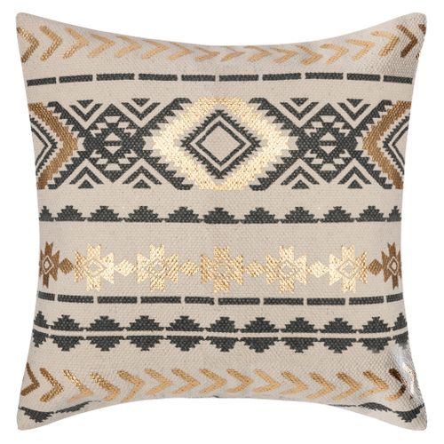 Housse de coussin 40x40 cm ETHNIK Doré