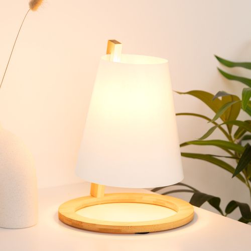 Lampe à Poser En Bambou H 26 Cm