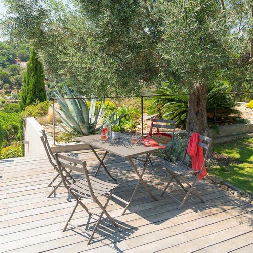 Table Pliante Rectangulaire Greensboro - 4 Places - Marron Tonka