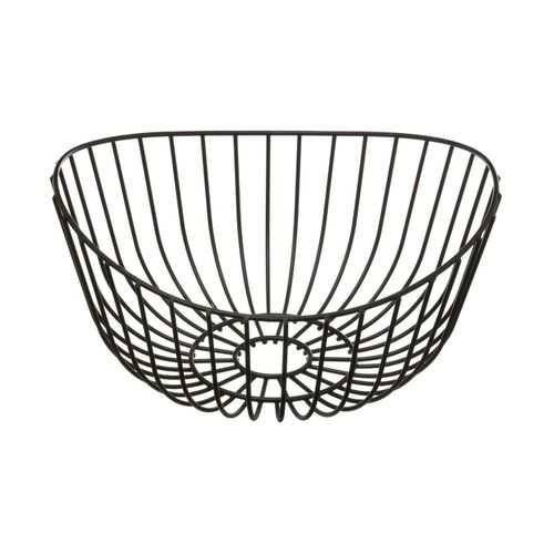 Corbeille à Fruits Courbe En Métal Noir D 27 Cm