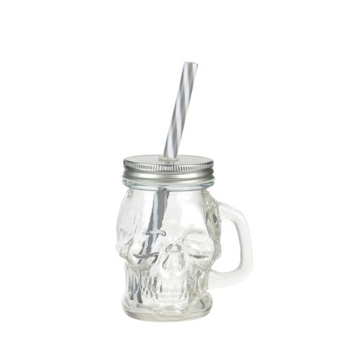 Mason Jar Tete De Mort 130 Ml  Ka2452