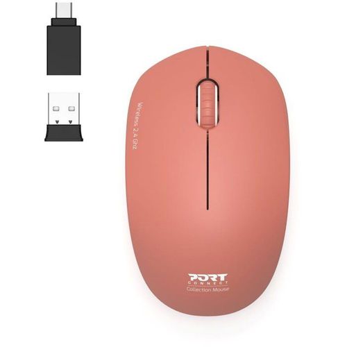Souris Sans Fil - Port Designs - 900542 Collection Ii - 2.4 Ghz - Terracotta
