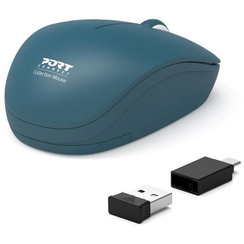 Souris Sans Fil - Port Designs - 900545 Collection Ii - 2.4 Ghz - Bleu Profond