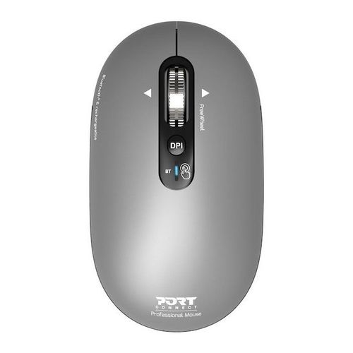 Souris Sans Fil - Port Designs - 910009 Pure - Bluetooth - Rechargeable - Gris