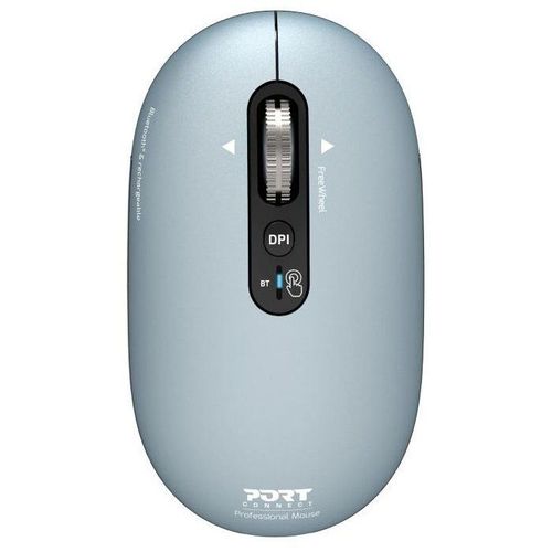 Souris Sans Fil - Port Designs - 910500 Pure - Bluetooth - Rechargeable - Bleu Sombre