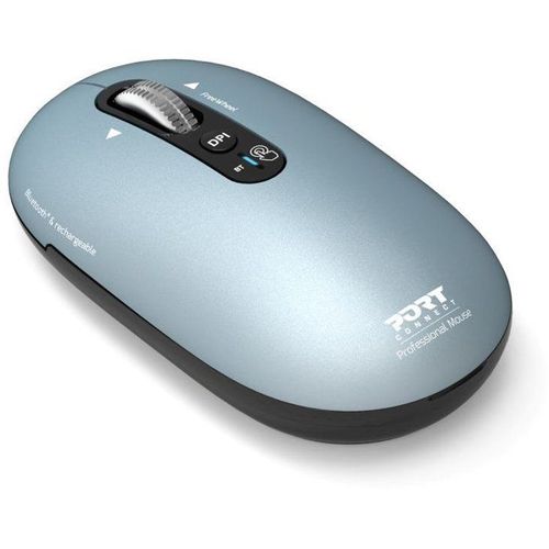 Souris Sans Fil - Port Designs - 910500 Pure - Bluetooth - Rechargeable - Bleu Sombre