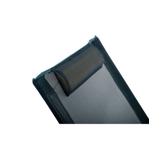 Lot De 2 Chaises Relax Avec Têtière Coloris Bleu Foncé