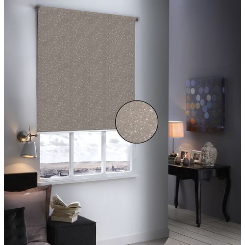 Store Enrouleur Occultant Pailleté - 60 X 190 Cm - Taupe