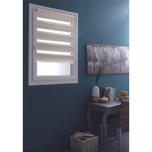 Store Enrouleur Jour/nuit "teintes De Gris" - 37x190 Cm - Taupe