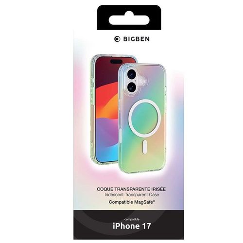 Coque Magsafe - iPhone17 - Semi-transparente - Irisée