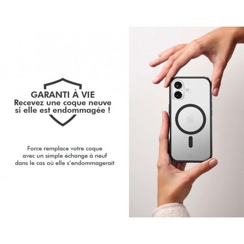 Coque Fc Air Xtrem Frost Magsafe - iPhone17 Pro - Recyclé - Noir