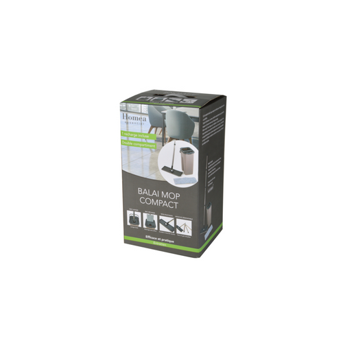 Balai et Seau "compact" 7l Anthracite et Taupe