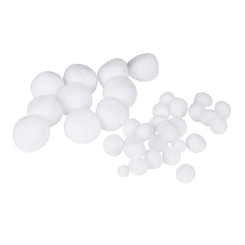 Lot De Pompons Ronds "créatif" Blanc