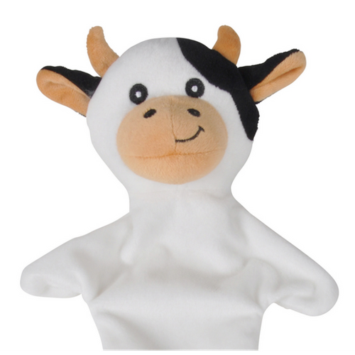 Peluche Pour Chien "vache" 45cm Noir et Blanc