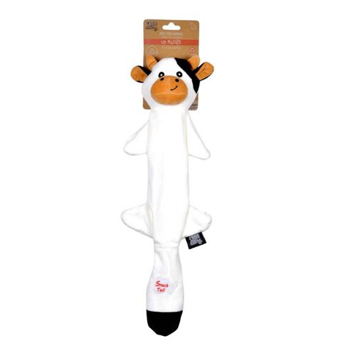 Peluche Pour Chien "vache" 45cm Noir et Blanc