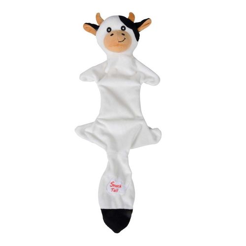 Peluche Pour Chien "vache" 45cm Noir et Blanc