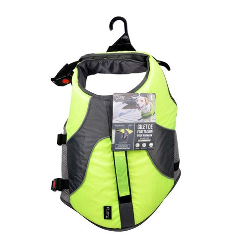 Gilet De Flottaison Pour Chien "réfléchissant" 54cm Jaune