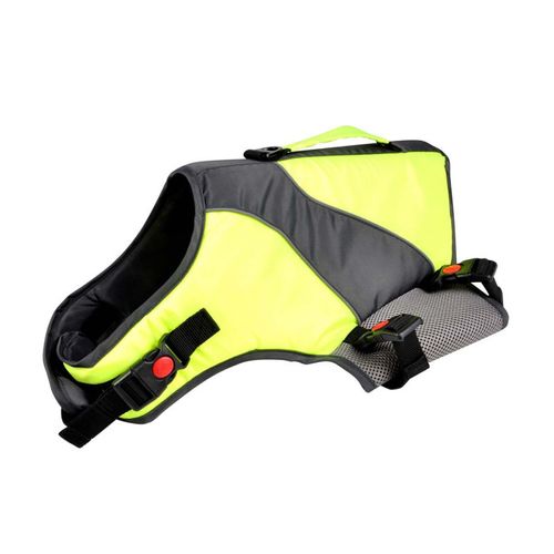 Gilet De Flottaison Pour Chien "réfléchissant" 54cm Jaune