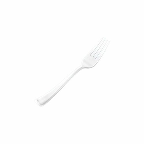 Lot De 12 Fourchettes "réutilisables" 18cm Blanc