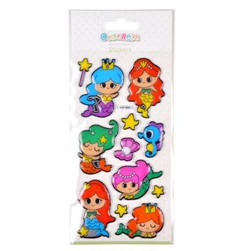 Stickers Effet 3d "sirènes" 21cm Multicolore