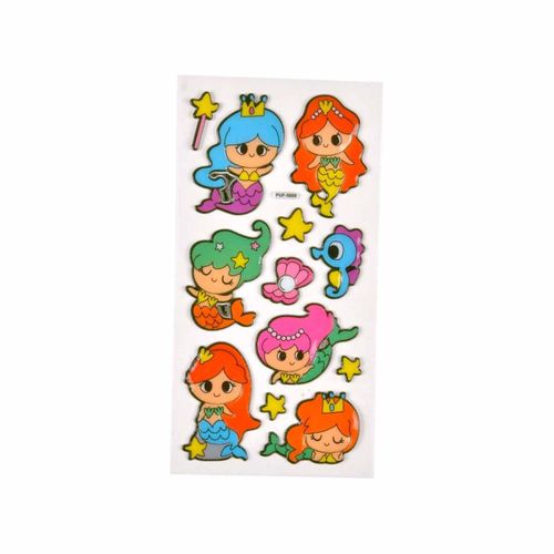 Stickers Effet 3d "sirènes" 21cm Multicolore