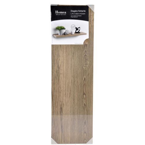 Étagère Murale Design "flottante" 75cm Chêne