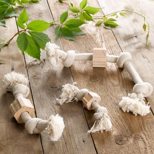 Jouet Pour Chien "corde 2 Nœuds" 30cm Naturel