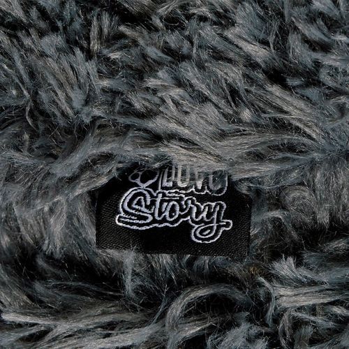 Coussin Pour Chien et Chat "fluffy" 55cm Anthracite
