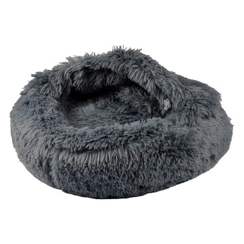 Coussin Pour Chien et Chat "fluffy" 55cm Anthracite