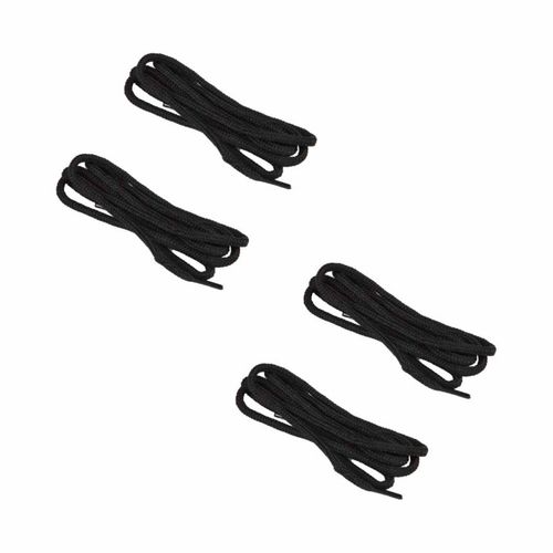 Lot De 2 Paires De Lacets "ronds" 90cm Noir