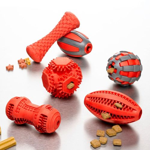 Jouet Pour Chien Distributeur "balle" 7cm Rouge