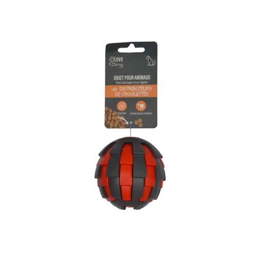 Jouet Pour Chien Distributeur "balle" 7cm Rouge