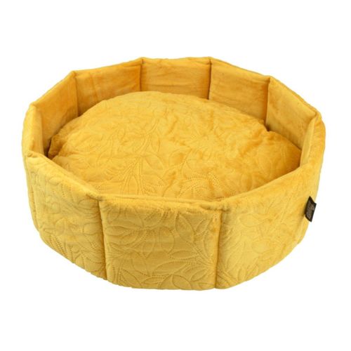 Panier Pour Chien et Chat "boho" 48cm Moutarde