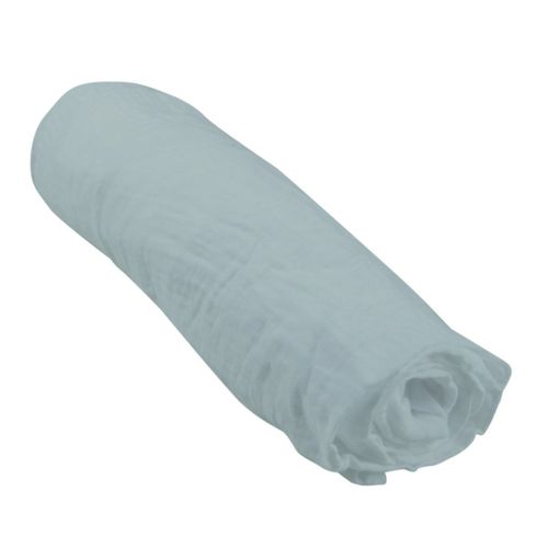 Drap Housse Bébé "extensible" 70x140cm Vert Céladon