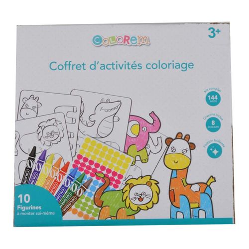 Kit Complet 144 Pièces Enfant "animaux" Multicolore