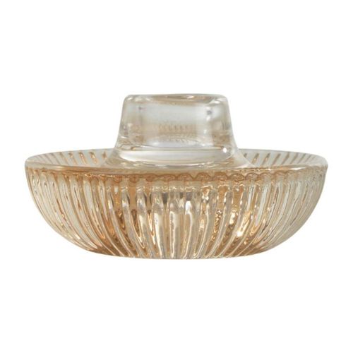 Photophore Cannelé Réversible "arty" 5cm Semoule