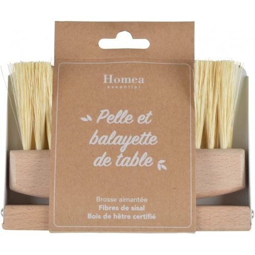 Mini-pelle et Balayette En Bois "vintage" 15cm Blanc