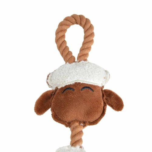 Jouet Peluche Mouton Pour Chien "wooly" 40cm Écru
