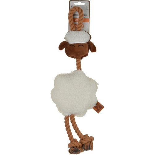 Jouet Peluche Mouton Pour Chien "wooly" 40cm Écru